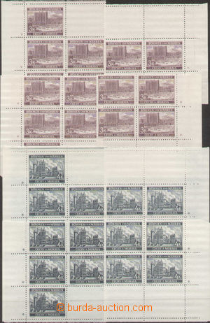 130724 - 1939 Pof.36-40 Krajinky, miniatury v 6-blocích, vše s DZ *