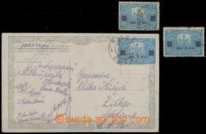 130830 - 1922 postcard to Prague with Mi.164b, Charitable stamps 1Din