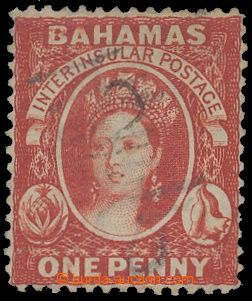 130927 - 1863 Mi.5Aa, Královna Viktorie, 1P hnědokarmínová, dobř