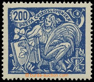 130947 -  Pof.174B, 200h blue, type III., well centered, perf marked,