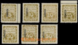 130955 - 1919 Pof.DL1-2, 4-8vz, Postage due stmp - Ornament with over