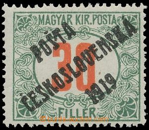 131004 -  Pof.139, Postage due stmp - red numerals 30f, overprint typ