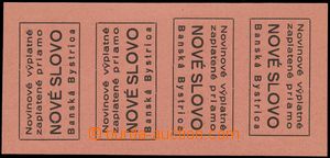 131062 - 1944 Alb.TB NN1, Nové slovo, 4-stamps opposite facing pair 