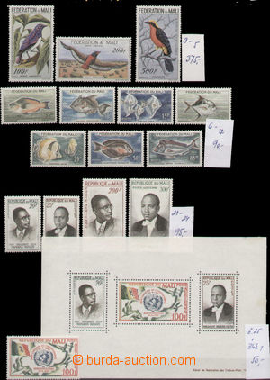 131136 - 1960-64 comp. of stamps two-sided on stock-sheet, nice motiv