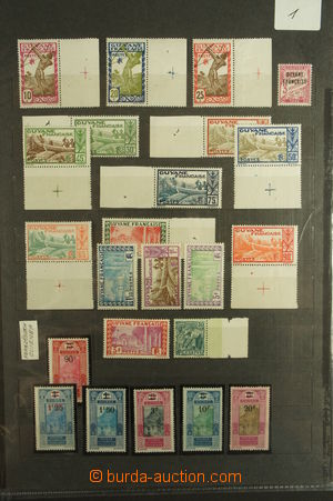 131273 - 1925-30 [SBÍRKY]  KOLONIE  partie známek na 2 zásobníkov