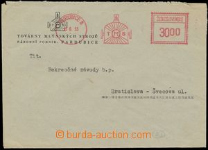131320 - 1953 commercial letter to Bratislava franked by meter stmp T