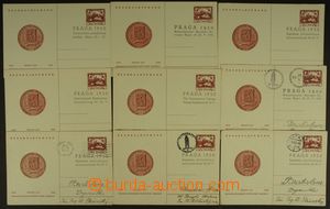 131336 - 1950 CDV95A, 30 let poštovní známky, sestava 9ks dopisnic