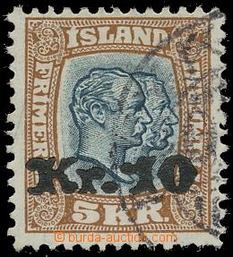 131342 - 1930 Mi.141, stmp with overprint 10Kr/5Kr, round postmark, c