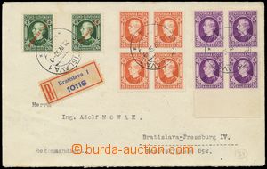 131364 - 1939 Reg letter in the place with Alb.M23(2) - 2-stamps gutt