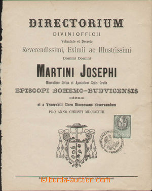 131372 - 1892 RAKOUSKO-UHERSKO list vytržený z brožury Directorium