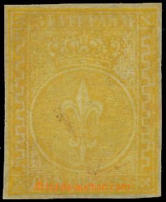 131499 - 1853-55 Mi.6a; Sas.6, Coat of arms 6C yellow, wide margins, 