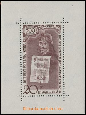 131527 - 1959 Mi.Bl.44, Prince Tepes, c.v.. 200€