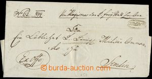 131530 - 1844 service letter with decorative cancel. ZOMBOR , on reve