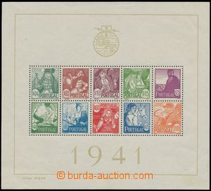 131537 - 1941 Mi.Bl.4, miniature sheet National costumes, right size 