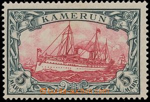 131854 - 1900 CAMEROON  Mi.19, Ship 5M, without watermark, highest va