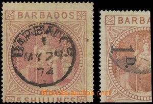 132365 - 1873-1878 Mi.22, 31 I; SG.64, 86, Sedící Britannia 5Sh s c