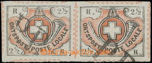 132661 - 1850 Mi.4+4I, Poštovní trubka 2½R, tzv. Winterthur, D