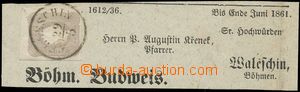 132724 - 1861 novinová páska vyfr. zn. Mi.23, DR WELESCHIN 29/5, lu