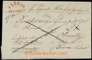 132734 - 1836 Reg letter to Brno with red postmark TARNOW, c.v.. Mül