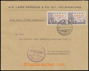 132736 - 1930 FINLAND  Zeppelin-letter LZ 127 Ostseefahrt, franked pa