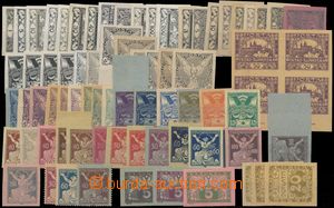 132747 - 1918-1920 [COLLECTIONS]  PLATE PROOFS  selection of 75 pcs o