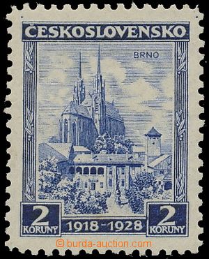 132787 - 1928 Pof.239B, Brno 2Kč, ŘZ 12¼, vydáno pro reprezen