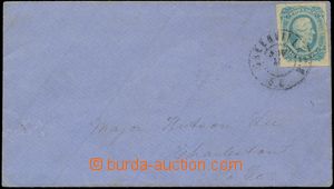 132861 - 1863 dopis do Charlestonu vyfr. zn. Mi.10; Sc.12a, Davis 10c
