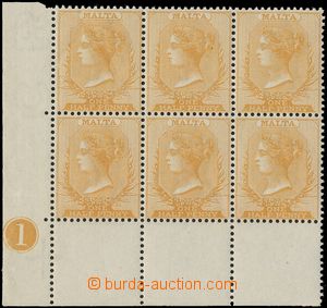 132868 - 1882 Mi.3a; SG.18, Queen Victoria ½P yellow-orange, cor
