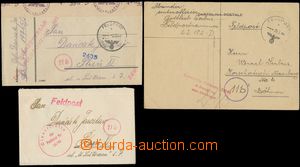 132930 - 1944 comp. 3 pcs of entires with military unit postmarks fro