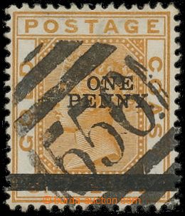 132964 - 1889 Mi.17 II.; SG.20, Queen Victoria 1P/6P orange, stamp. M