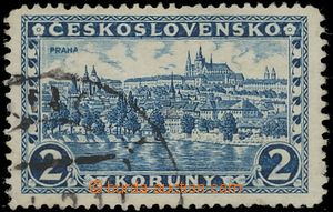 132970 - 1926 Pof.225, Praha 2Kč modrá, svislá průsvitka č.1 (!)