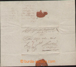 132999 - 1811 NAPOLEONSKÉ VÁLKY  vojenský dopis do Budkova s neuzn