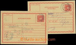 133082 - 1919 sestava 2ks rakouských podatek, obě označeny vpravo 