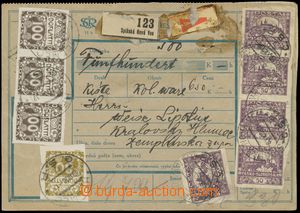 133085 - 1920 CDP3C (?), dobírková poštovní průvodka I. část, 