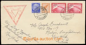 133156 - 1933 South America - Chicagofahrt, letter to USA, franked wi