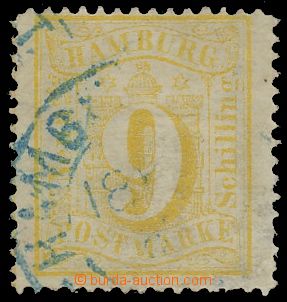 133198 - 1864 Mi.18, Numerals and emblem 9S orange yellow, incomplete