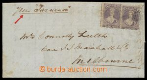 133219 - 1866 dopis do Melbourne s SG.117, 2ks klasických zn., DR NE