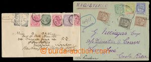 133234 - 1896-1918 comp. 2 pcs of letters, from that 1x Reg letter to