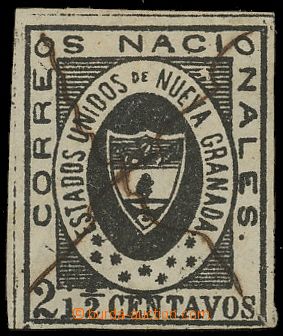 133253 - 1861 Mi.9, Znak v ovále, vydání Spojená Nová Granada, p