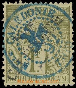 133262 - 1892 Mi.33, Allegory 1F with overprint, usual irregular perf