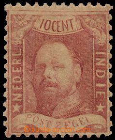 133300 - 1864 Mi.1, Wilhelm III. 10c red, c.v.. 360€