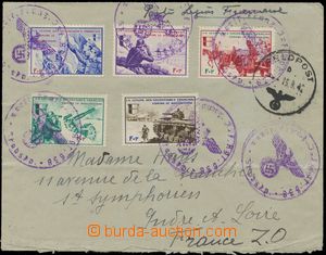 133353 - 1942 FRANCIE  dopis FP s poznámkou Poste Legion Francaise s
