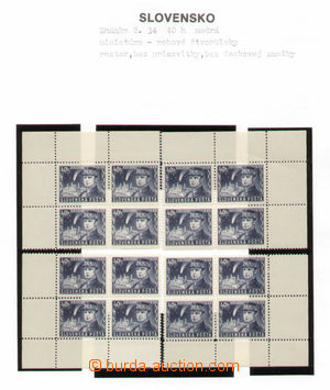 133358 - 1939 [COLLECTIONS]  Alb.34-37, Štefánik, complete miniatur