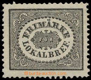 133360 - 1856 Mi.6, 1Sk/ 3Öre, známka pro lokální dopisy, černá