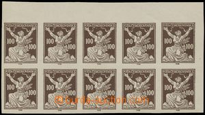 133374 -  Pof.158N, unissued value 100h without perf, corner blk-of-1