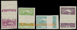 133536 -  Pof.2-4, 11, comp. 4 pcs of stamps with production flaw - e