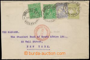 133561 - 1915 dopis do USA vyfr. zn. Mi.8, 11, 28 2x; SG.5, 9, 20 2x;