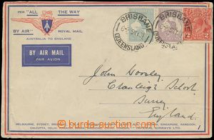 133565 - 1931 Let-dopis do Anglie vyfr. zn. Mi.83, 84, 100, DR BRISBA