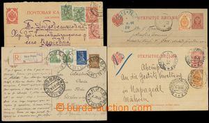 133615 - 1902-26 comp. 4 pcs of PC with supplementary postage, contai
