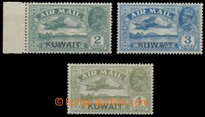 133625 - 1933 Mi.27-29, Airplane and George V., stamps India Mi.118-1